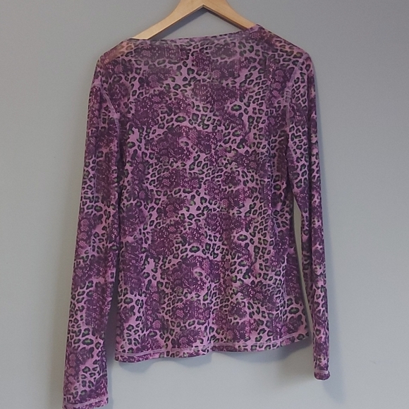 NWT Cowgirl up purple long sleeve top - Large - Picture 3 of 7